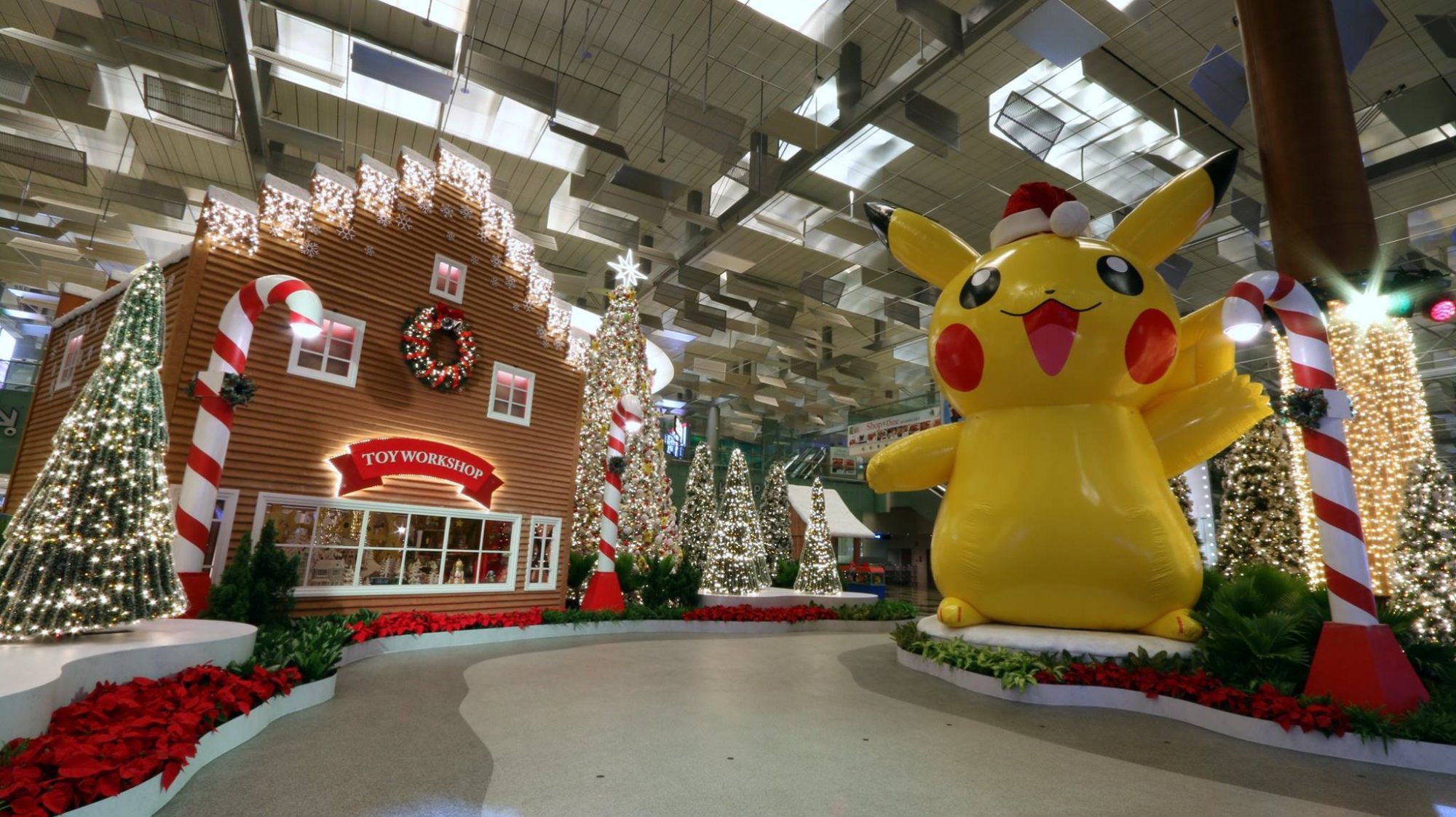 Changi Airport Pokemon Christmas